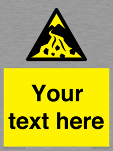 Custom Warning: Debris flow zone
